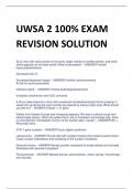 UWSA 2 100% EXAM  REVISION SOLUTION  100% CORRECT ANSWERS
