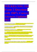 WILKES NSG 526 Exam 2 Questions with answers100% correct