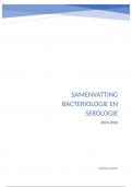 Volledige samenvatting bacteriologie en serologie + examenvragen