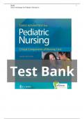 Pediatric Nursing Critical Components of Nursing Care 3rd Edition Kathryn Rudd Test Bank | All Chapters Explored
