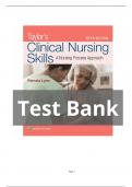 Test Bank For Taylor’s Clinical Nursing Skills A Nursing Process Approach 5th Edition By Pamela | All Chapters Explored