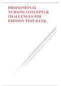 PROFESSIONAL NURSING CONCEPTS & CHALLENGES,9TH EDITION TEST BANK.pdf