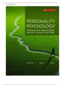 Test Bank for Personality Psychology, Domains of Knowledge About Human Nature, Randy J. Larsen, Buss & King, 3rd Canadian Edition (1)GRADED A+