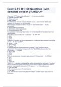 Exam B F5 101 100 Questions | with complete solution | RATED A+