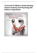 Test bank for Maders Understanding  Human Anatomy and Physiology 8th  Edition Longenbaker