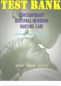 MATERNAL NEWBORN TESTBANK-Contemporary Maternal Newborn Nursing CARE  8e Patricia Ladewig, Marcia London, Michele) (Test Bank all Chapters INCLUSIVE)