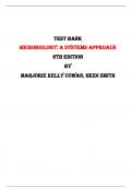 Microbiology: A Systems Approach, 6th Edition Test Bank By Marjorie Kelly Cowan, Heidi Smith | Chapter 1 – 25, Latest-2023/2024|