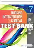 Test Bank For Nursing Interventions & Clinical Skills, 7th - 2020 All Chapters - 9780323547017