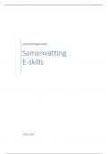 Volledige samenvatting E-skills 2023-2024