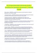 TCC PTLEA FDLE SOCE CPO Study Guide |  Complete Set Questions & Answers | Already  Passed
