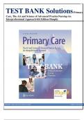 TEST BANK Solutions-Primary Care, The Art and Science of Advanced Practice Nursing-An Interprofessional Approach 6th Edition- Dunphy