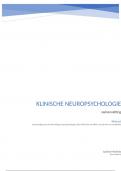 College aantekeningen klinische neuropsychologie (1011329BNR) 