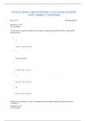 SCIN131 QUIZ 3 2024 WITH REAL EXAM QUESTIONS AND CORRECT ANSWERS 
