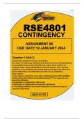 RSE4801 CONTINGENCY  ASSIGNMENT 6 DUE 19 JANUARY 2024