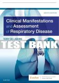 Test Bank For Clinical Manifestations & Assessment Of Respiratory Disease, 8th - 2020 All Chapters - 9780323553698