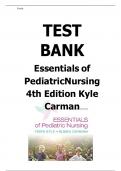 ESSENTIALS OF PEDIATRIC NURSING 4TH EDITION KYLE CARMAN TEST BANK CHAPTER 22 NURSING CARE OF THE CHILD WITH AN ALTERATION IN MOBILITY/NEUROMUSCULAR OR MUSCULOSKELETAL DISORDER