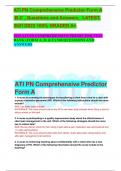 2023 ATI PN COMPREHENSIVE PREDICTOR TEST BANK (FORM A, B, & C) 540 QUESTIONS AND ANSWERS