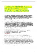 TEST BANK ABFM ITE Real Exam  200 Questions With Answers &  Rationales | ALREADY PASSED