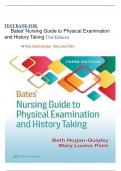 TEST BANK For Bates' Nursing Guide to Physical Examination and History Taking, 3rd Edition   By Beth Hogan-Quigley||ISBN-10 1975161092||  ISBN-13 978-1975161095 graded A+  Latest edition 