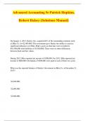 Advanced Accounting 5e Patrick Hopkins, Robert Halsey (Solutions Manual)