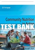 Test Bank For Community Nutrition in Action - 8th - 2022 All Chapters - 9780357367957