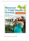 Exam (elaborations) Maternal and Child Health Nursing 8th ed Pillitter  Maternal & Child Nursing Care PDF ebook, Global Edition 2024 Reviewed