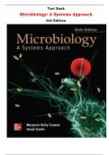 Microbiology: A Systems Approach, 6th Edition Test Bank By Marjorie Kelly Cowan, Heidi Smith | Chapter 1 – 25, Latest-2024|