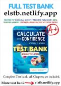 Test Bank for Calculate with Confidence 8th Edition by Deborah Gray Morris 9780323696951 Chapter 1-24 All Chapters