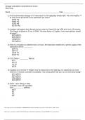 Dosage Calculation Comprehensive Exam ORIGKEY 2 no_answer