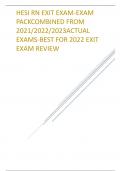 HESI RN EXIT EXAM-EXAM PACKCOMBINED FROM  ACTUAL EXAMS BEST FOR 2024 EXIT EXAM REVIEW.pdf