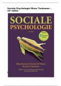 Samenvatting Sociale Psychologie (10e editie) Cijfer 9,2 , hoofdstuk 1 t/m 13 in het kort. Alle begrippen inclusief. 