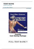 Test Bank For The Language of Medicine 12th Edition||ISBN NO:10,0323551483||ISBN NO:13,978-0323551489||All Chapters Covered|| Complete Guide A++