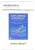 Solution Manual for Exploring Strategy Text And Cases 12th Edition Gerry Johnson, Richard Whittington||ISBN NO:10,1292282452||ISBN NO:13,978-1292282459||All Chapters||Complete Guide A+.