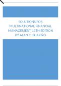 Solutions For Multinational Financial Management 11th Edition by Alan C. Shapiro.docx