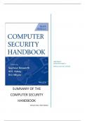 Summary of chapter 3 from the Computer Security Handbook 