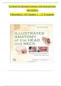TEST BANK For Illustrated Anatomy of the Head and Neck 6th Edition by Margaret J. Fehrenbach, Susan W. Herring | Verified Chapters 1 - 12 | Complete Newest Version TEST BANK For Illustrated Anatomy of the Head and Neck 6th Edition by Margaret J. Fehrenbac