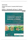 Test Bank for Stanhope and Lancaster’s Community Health Nursing in Canada,4th edition by Sandra MacDonald & Sonya (1)