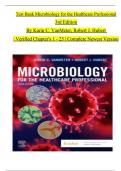 TEST BANK For Microbiology for the Healthcare Professional, 3rd Edition By Karin C. VanMeter, Robert J. Hubert | Verified Chapters 1 - 25 | Complete Newest Version