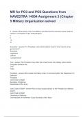 MR for PO3 and PO2 Questions from NAVEDTRA 14504 Assignment 3 (Chapter 5 Military Organization solved