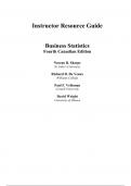 Solutions Manual For Business Statistics 4th Canadian Edition by Norean R. Sharpe