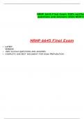 NRNP 6645 Final Exam 100% verified questions and Answers 2024 NEW!!!