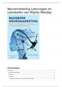 Basisboek Neuromarketing samenvatting + leervragen en leerdoelen 