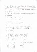 2º Bachillerato Tema 3 Sistemas de ecuaciones