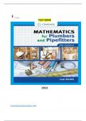 Solution Manual - Mathematics for Plumbers and Pipefitters 8th Edition by Lee Smith|2023 Updated|