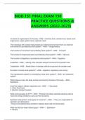 BIOD 151 FINAL EXAM 150 PRACTICE QUESTIONS & ANSWERS (2023-2024)