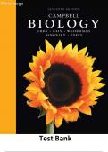 Test Bank for Campbell Biology 11th Edition TB by Urry