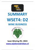 WSET4 Diploma Course summary: D2 Wine Business