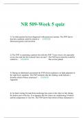 NR 509-Week 5 quiz