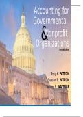 TEST BANK and SOLUTION MANUAL for  - Accounting for Governmental & Nonprofit Organizations, 2nd Edition by Terry K. Patton ISBN 13: 978-1618534217