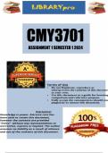 CMY3701 Assignment 1 (COMPLETE ANSWERS) Semester 1 2024 (666372) - DUE 25 March 2024